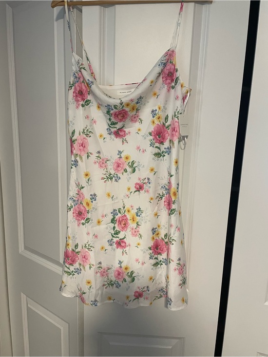 Altar'd State Dresses & Skirts - Alter’d state Floral Slip Dress Cami in White and Pink size M